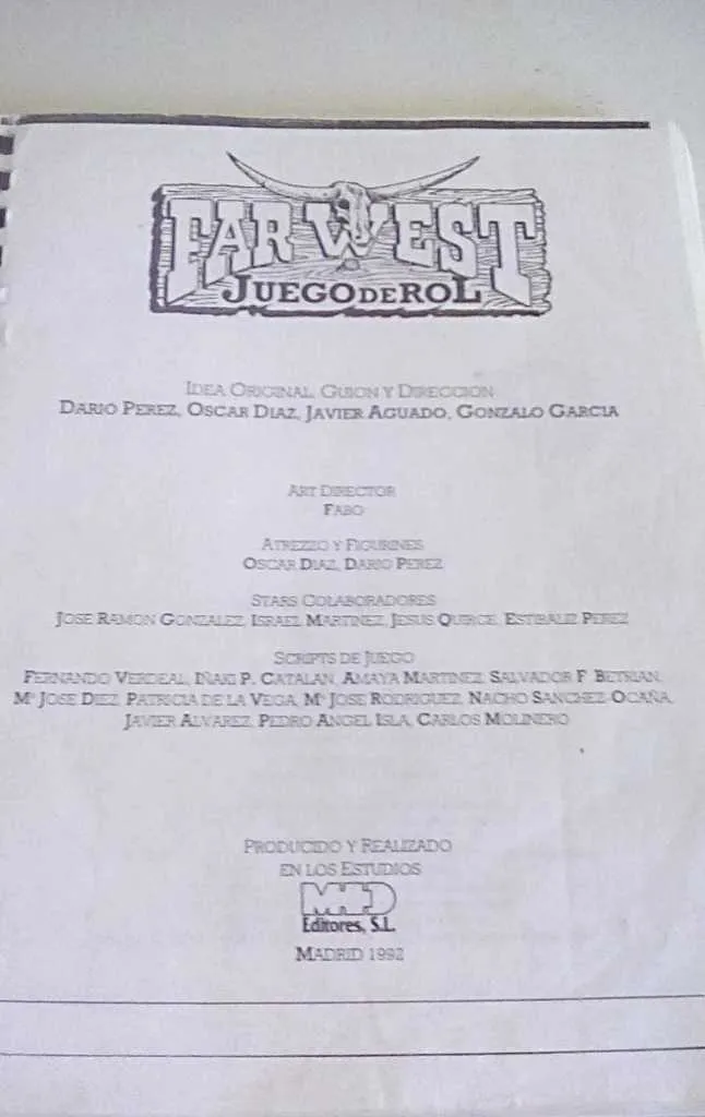 Far West: Juego de Rol