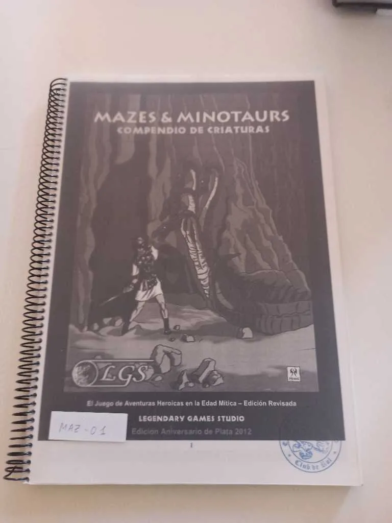 Mazes & Minotaurs: Compendio de Criaturas
